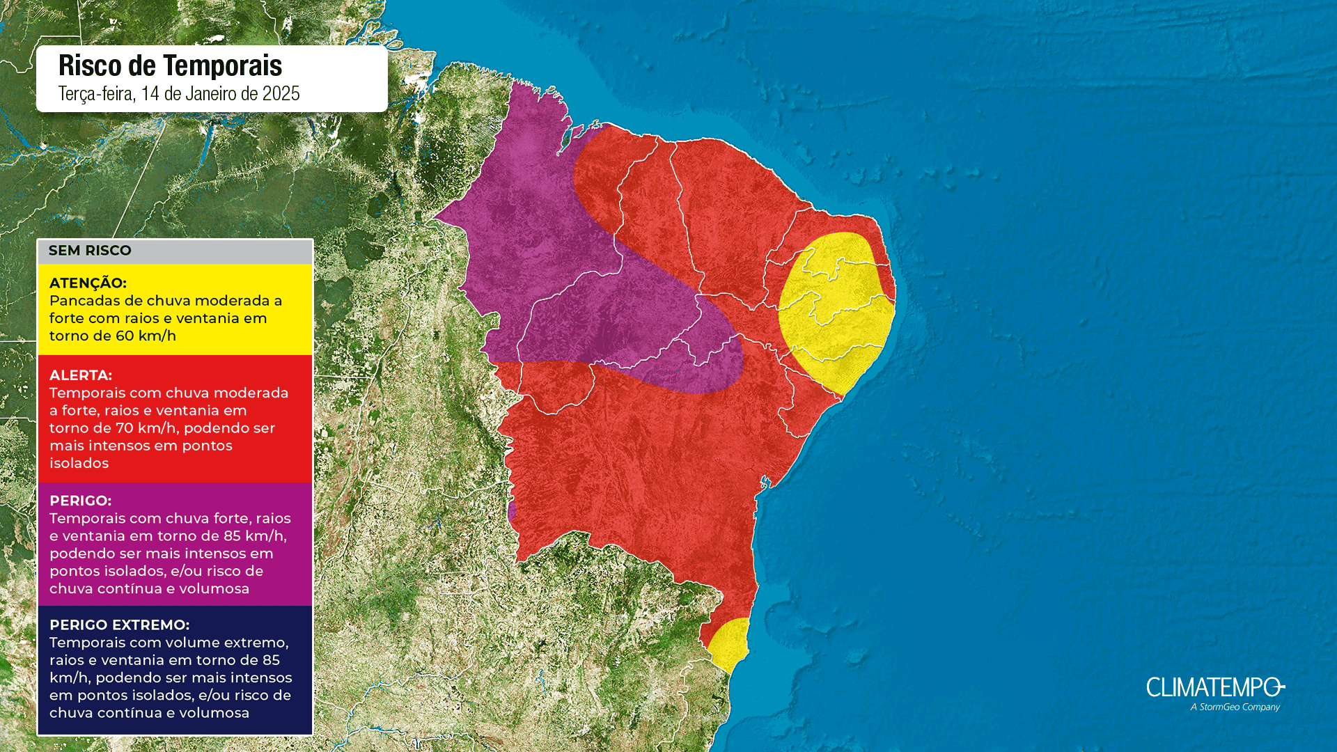 Imagem da notícia Volumes de chuva no Nordeste ultrapassam a média e seguem intensos Imagem da notícia Volumes de chuva no Nordeste ultrapassam a média e seguem intensos