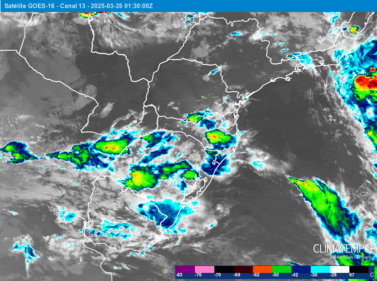 Imagem da notícia Risco de temporais aumenta no Sul do Brasil