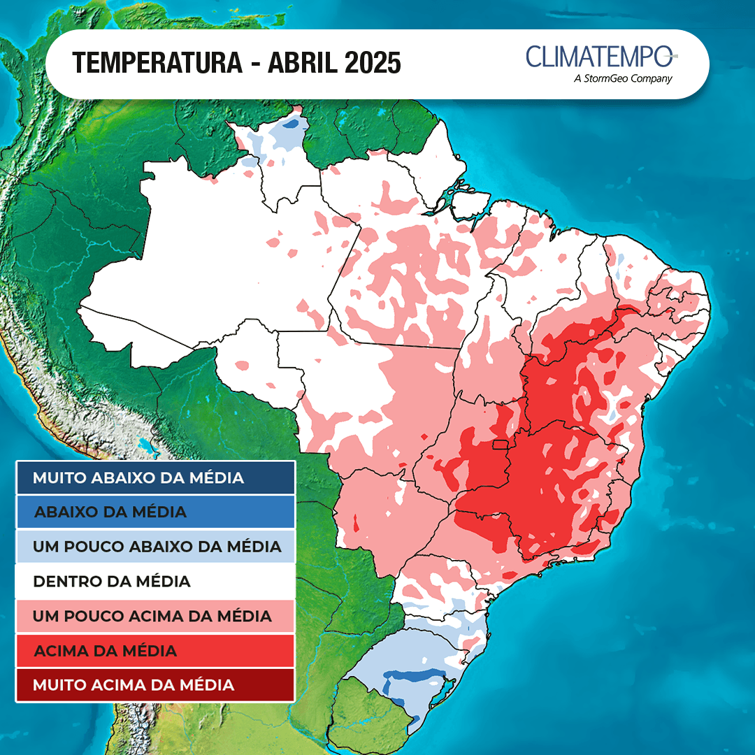 Imagem da notícia Previsão para abril de 2025