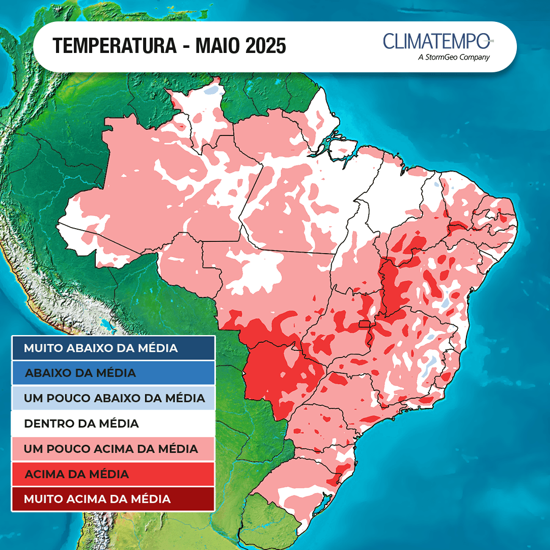 Imagem da notícia O que esperar do clima no Brasil em maio
