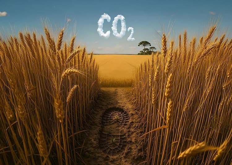 Imagem da notícia Estudo mostra como o Brasil pode reduzir em até 38% a pegada de carbono na produção de trigo