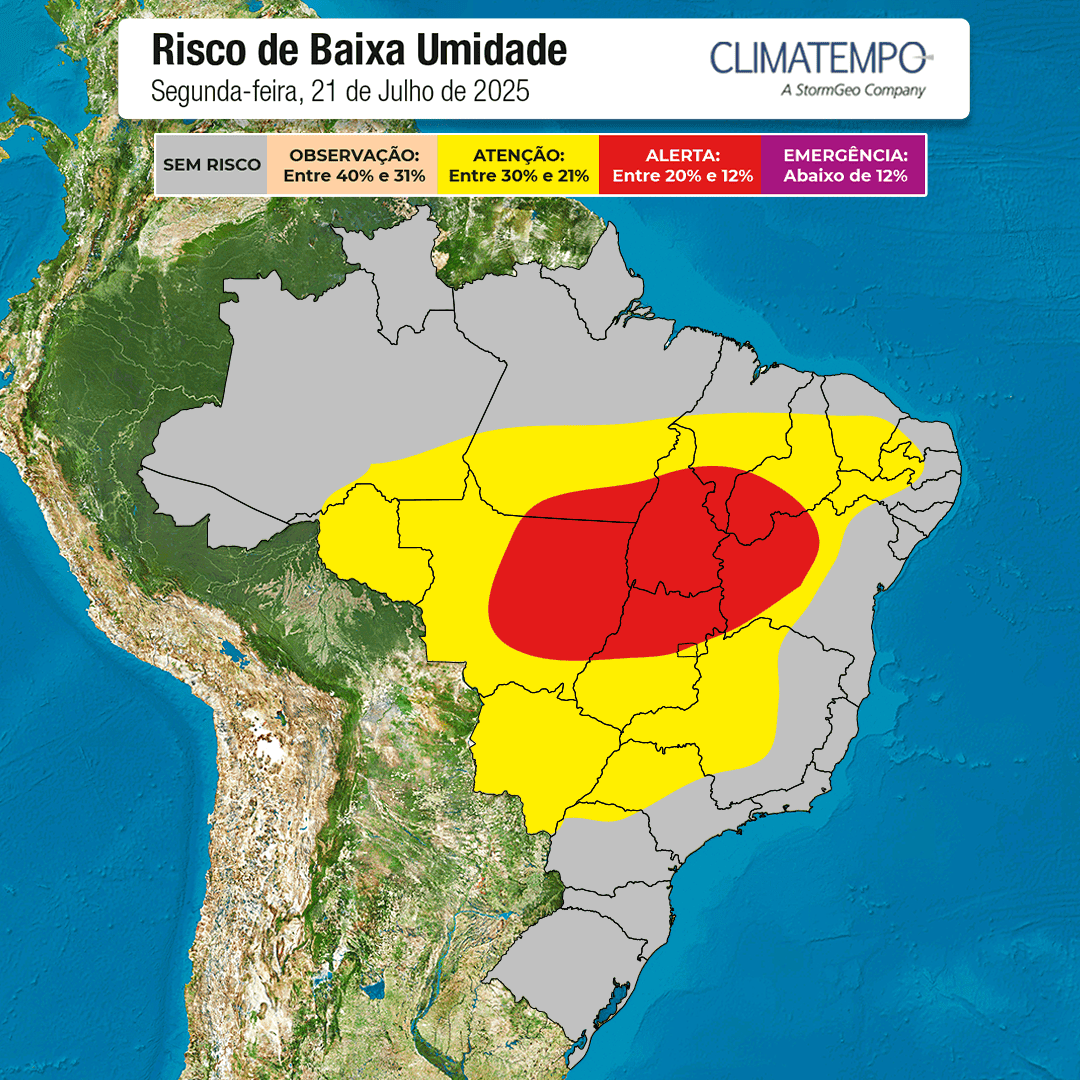 Ar seco no Brasil Central