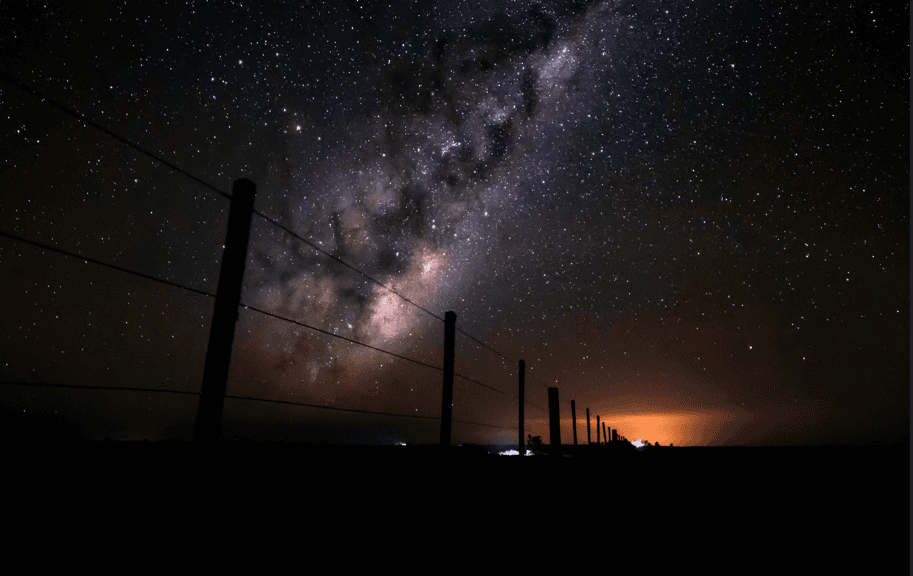 Céu limpo e estrelado na imensidão da Campanha Gaúcha Céu limpo e estrelado na imensidão da Campanha Gaúcha