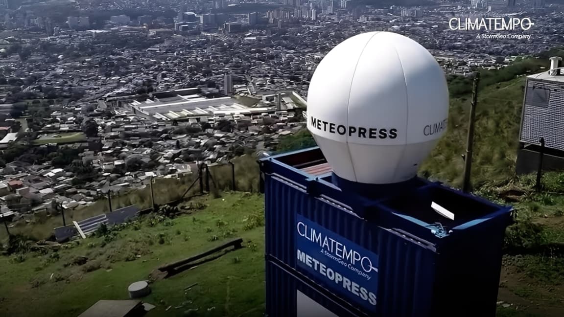 Imagem da notícia Radar de Porto Alegre completa 1 ano com avanços na previsão do tempo e na segurança da população