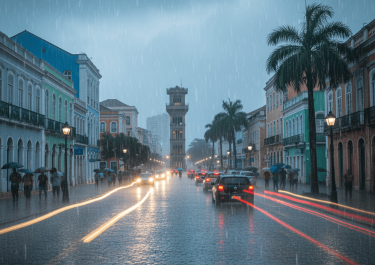 Imagem da notícia Chuva intensa em Salvador desafia mineração e obras: Climatempo leva soluções à Exposibram 2025