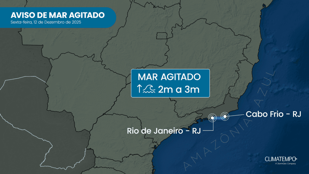 Mar segue agitado próximo à costa do Rio de Janeiro Mar segue agitado próximo à costa do Rio de Janeiro