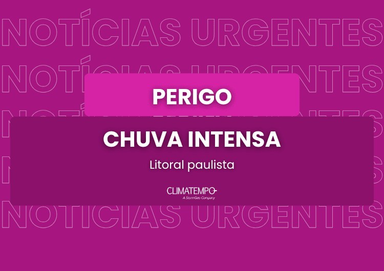 Imagem de destaque da notícia Chuva intensa coloca litoral de São Paulo em estado de perigo