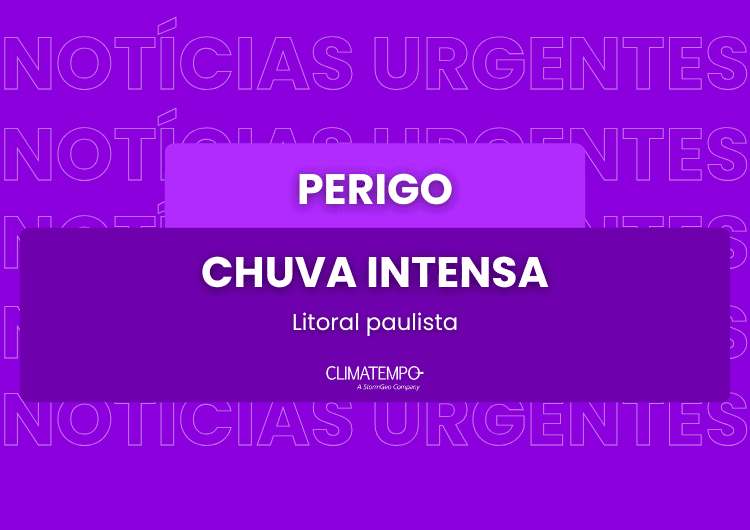 Imagem de destaque da notícia Chuva intensa coloca litoral de São Paulo em estado de perigo