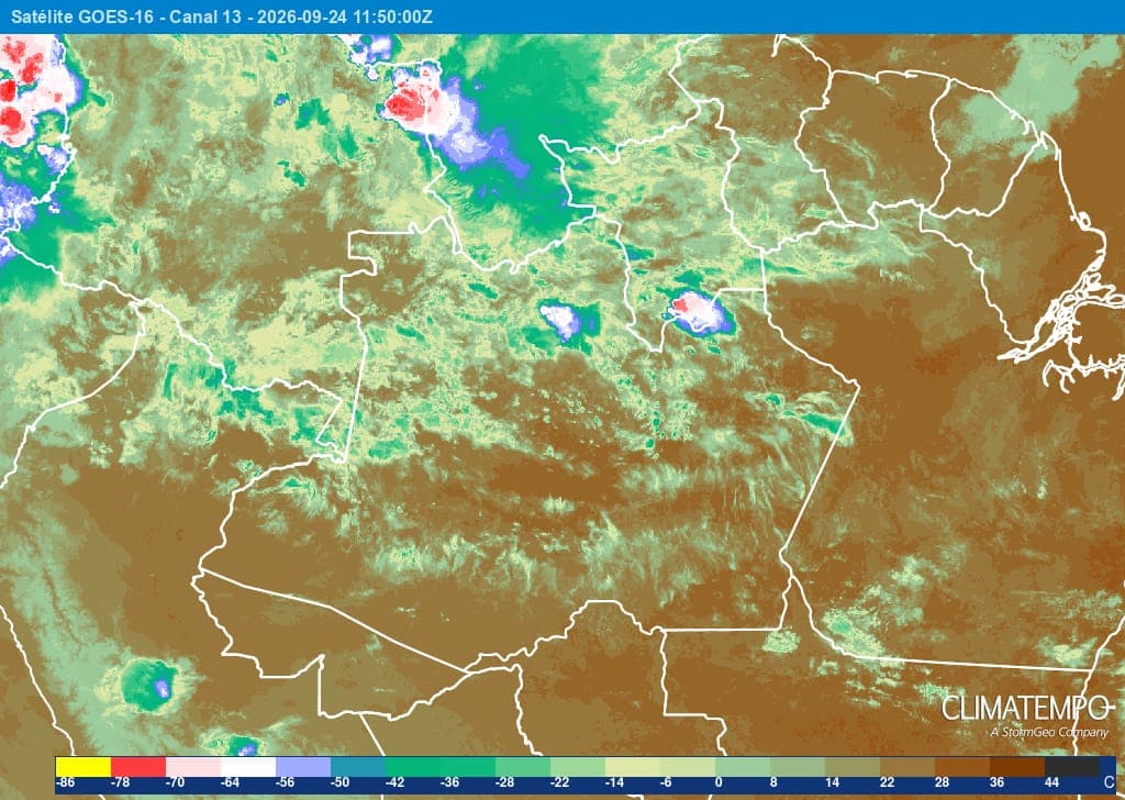Imagem da notícia Chuva nos próximos dias alivia o calor de 41°C no Norte do Brasil Imagem da notícia Chuva nos próximos dias alivia o calor de 41°C no Norte do Brasil