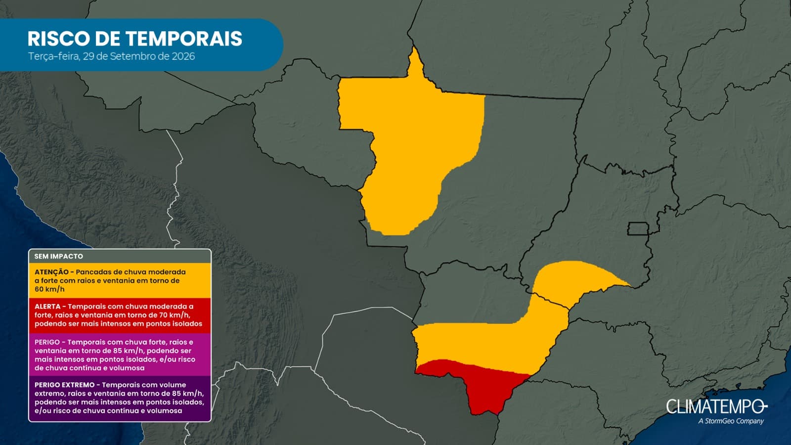 Imagem da notícia Temporais voltam a ganhar força em Mato Grosso do Sul Imagem da notícia Temporais voltam a ganhar força em Mato Grosso do Sul