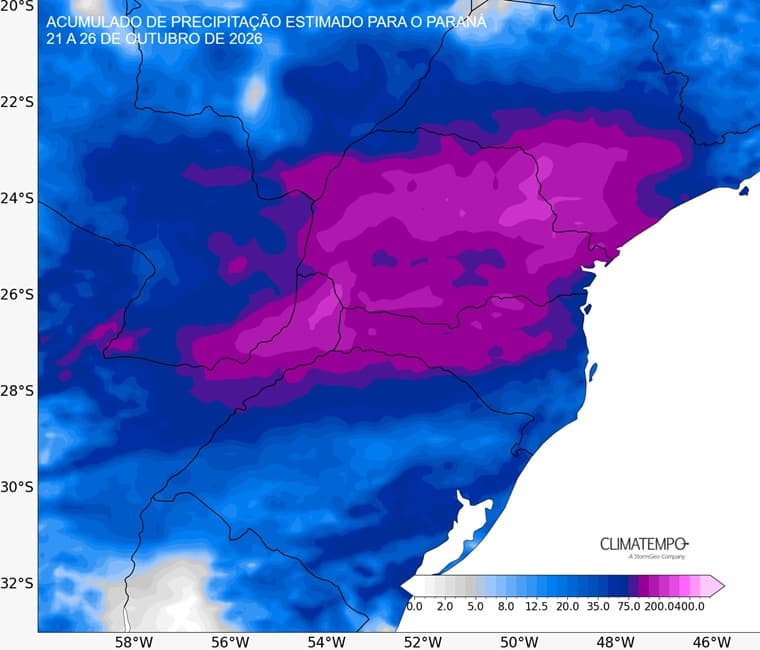 Imagem de destaque da notícia Paraná terá novo período de chuva muito volumosa e mais transtornos para a população Imagem de destaque da notícia Paraná terá novo período de chuva muito volumosa e mais transtornos para a população