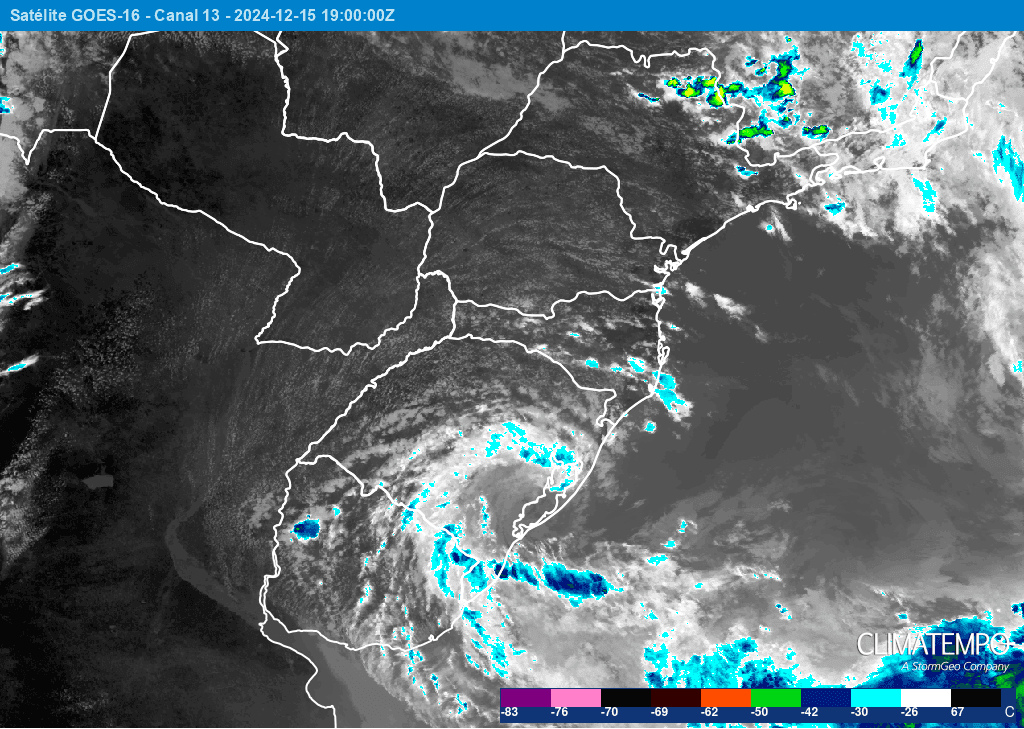 Imagem da notícia Tempestade subtropical Biguá provoca ventania no RS Imagem da notícia Tempestade subtropical Biguá provoca ventania no RS