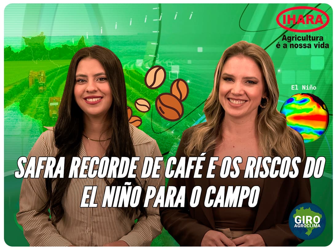 Imagem de destaque da notícia Giro Agroclima: Safra de café 2026: O que esperar da colheita e dos impactos do clima Imagem de destaque da notícia Giro Agroclima: Safra de café 2026: O que esperar da colheita e dos impactos do clima